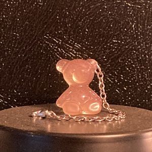 Handmade resin gummy bear keychain 3D.